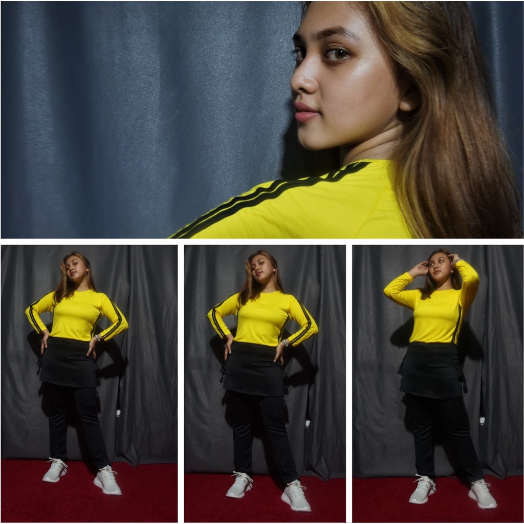 SETELAN BAJU SENAM WANITA/SETELAN BAJU CELANA ROK WANITA/BAJU SENAM ZUMBA AEROBIK