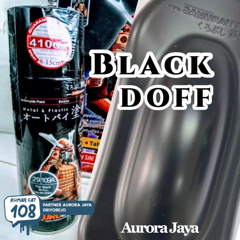 

Rumah Cat - Pilox Samurai Flat Black 109A Hitam Doff Dof Dop Cat pilok Pylox Tahan Bensin 400ml Rumah Cat Motor dan Mobil