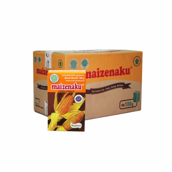 

BISA COD Tepung Maizenaku Kemasan per KARTON [ 1kg , 100gr , 150gr , 300gr ] - 100GR / 60 box