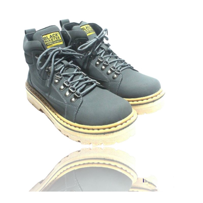 sepatu safety ujung besi pria kasual kulit original brand sol anti slip sepatu band safety pasar sep