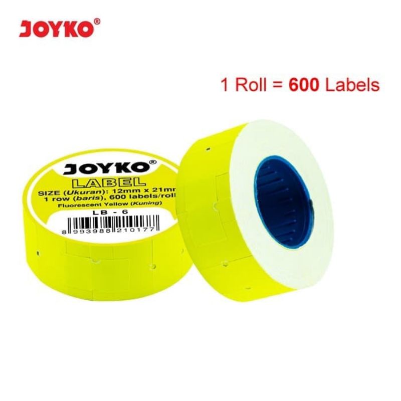 

Kertas Label Harga 1 Baris Joyko LB-6 / Price Label Harga