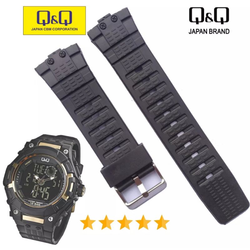 strap jam tangan qq gisok digitek digital dll tali jam tangan sport - 6601