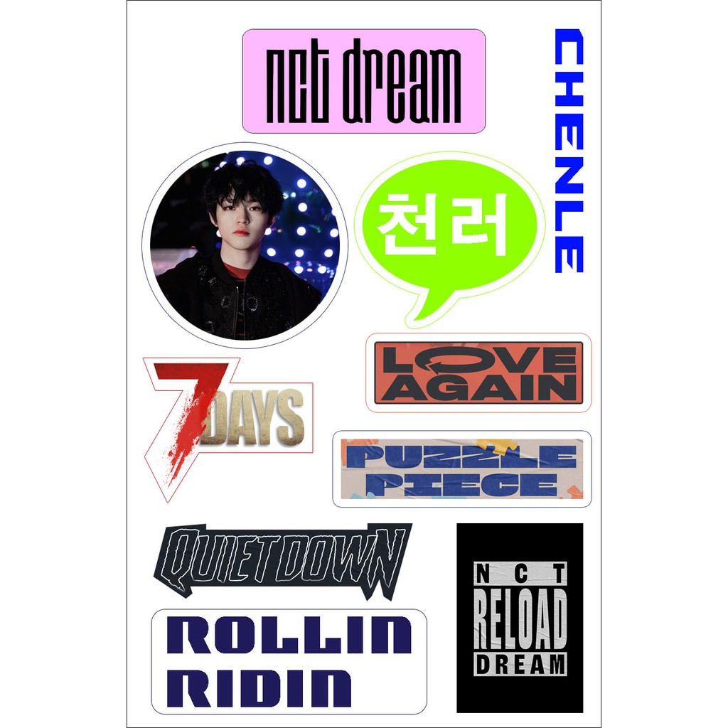 sticker hp vynil nct dream