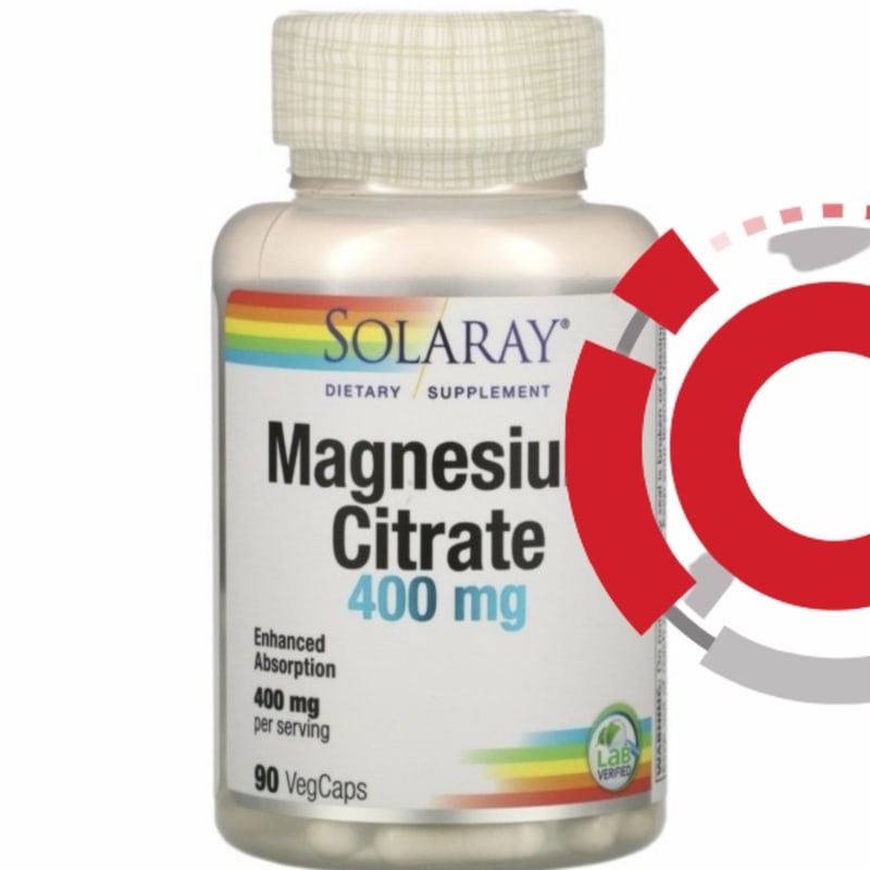 SOLARAY MAGNESIUM CITRATE 400MG 400 MG ISI 90