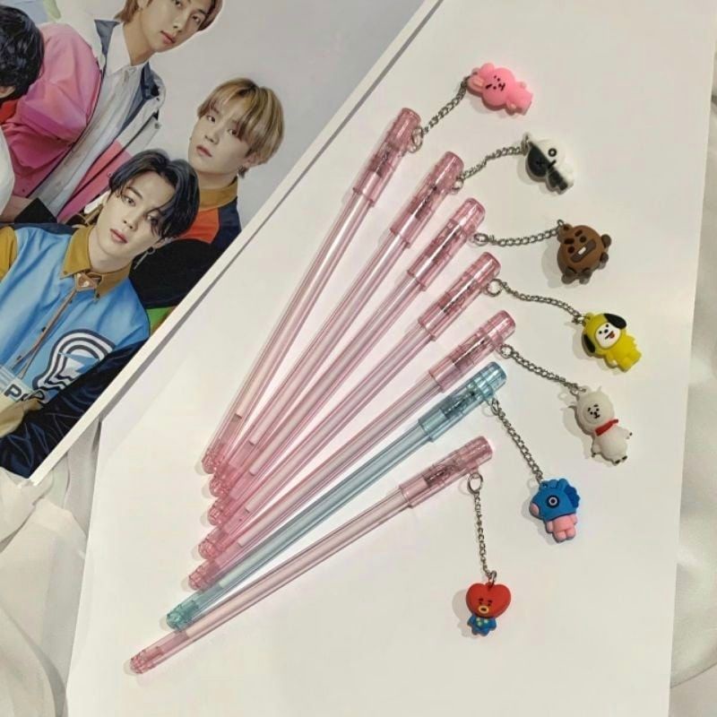 

[BISA COD] Pulpen BT21 pulpen gantungan BT21 bolpoin BT21