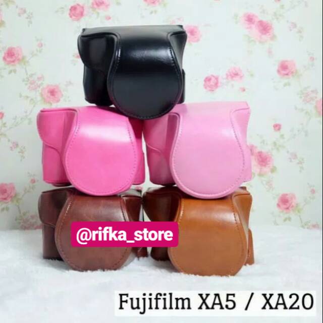 FUJIFILM XA5 XA20 XA3 XA2 XA10 LEATHER CASE CAMERA (TAS POUCH BODY COVER KAMERA MIRRORLESS FUJIFILM)