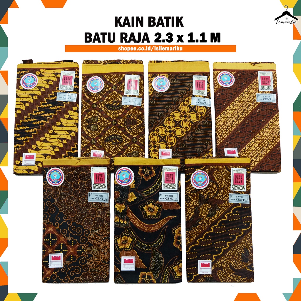 Kain Panjang Batik Jarik BT-RJ KN BT45 Cap Cent Halus Parang Kawung Truntum