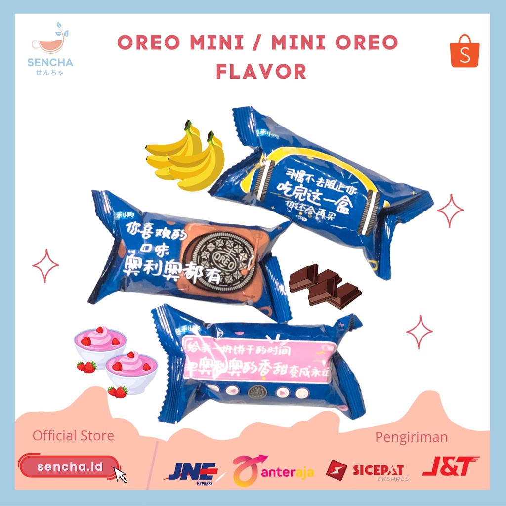 Oreo Mini / Oreo banana cheesecake / Oreo Strawberry Yogurt / Oreo