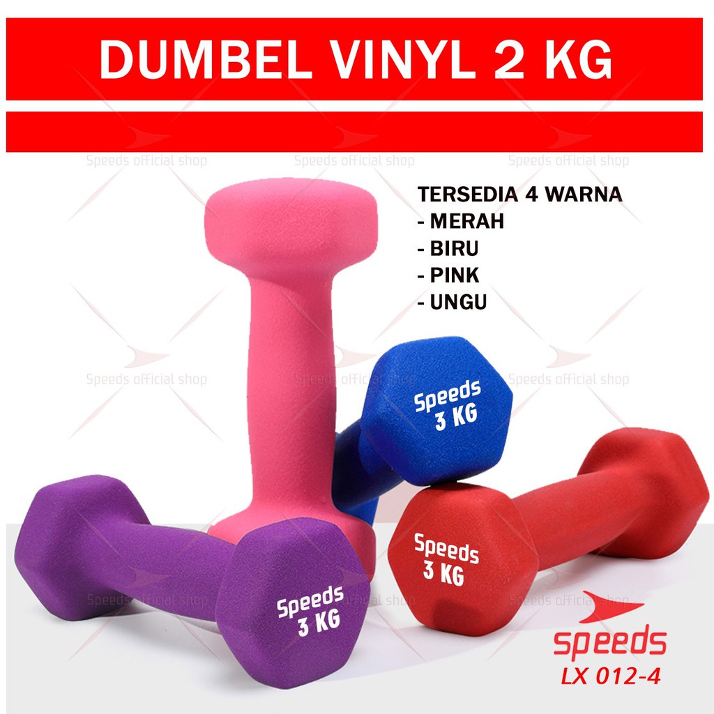 SPEEDS Dumbell 3 Kg Barbel 3kg Barbel 3 Kg Dumbbell 3Kg Dumbbell 3 Kg Barbel Vinyl cewek 3kg Barbel Neoprene 3kg