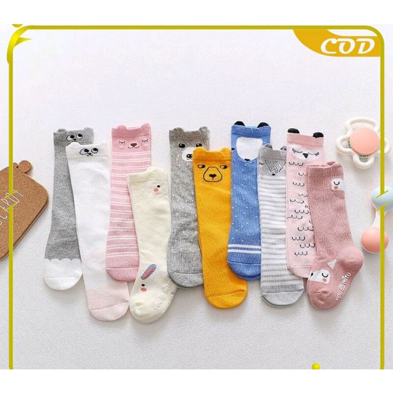 Kaos kaki anti slip anak bayi panjang motif lucu IMPORT