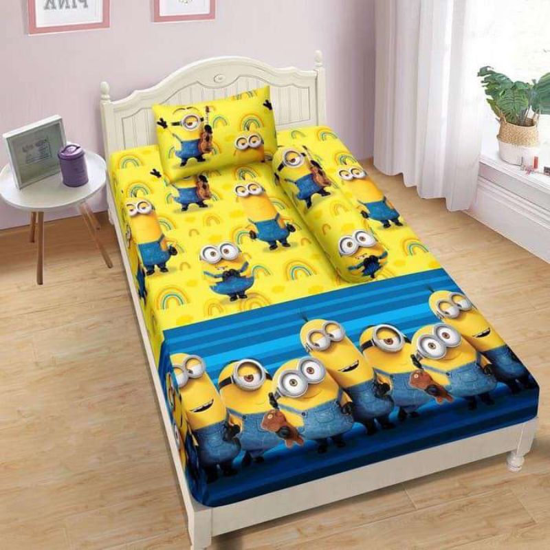 Sprei lady rose 100x200&120x200 Single New Minion