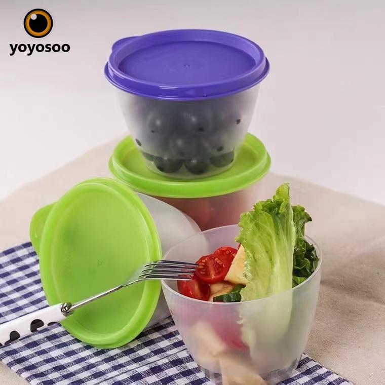 TOPLES PLASTIK - TOPLES SET 3 in 1 / FOOD CONTAINER TEMPAT PENYIMPANAN MAKANAN - YOYOSOO