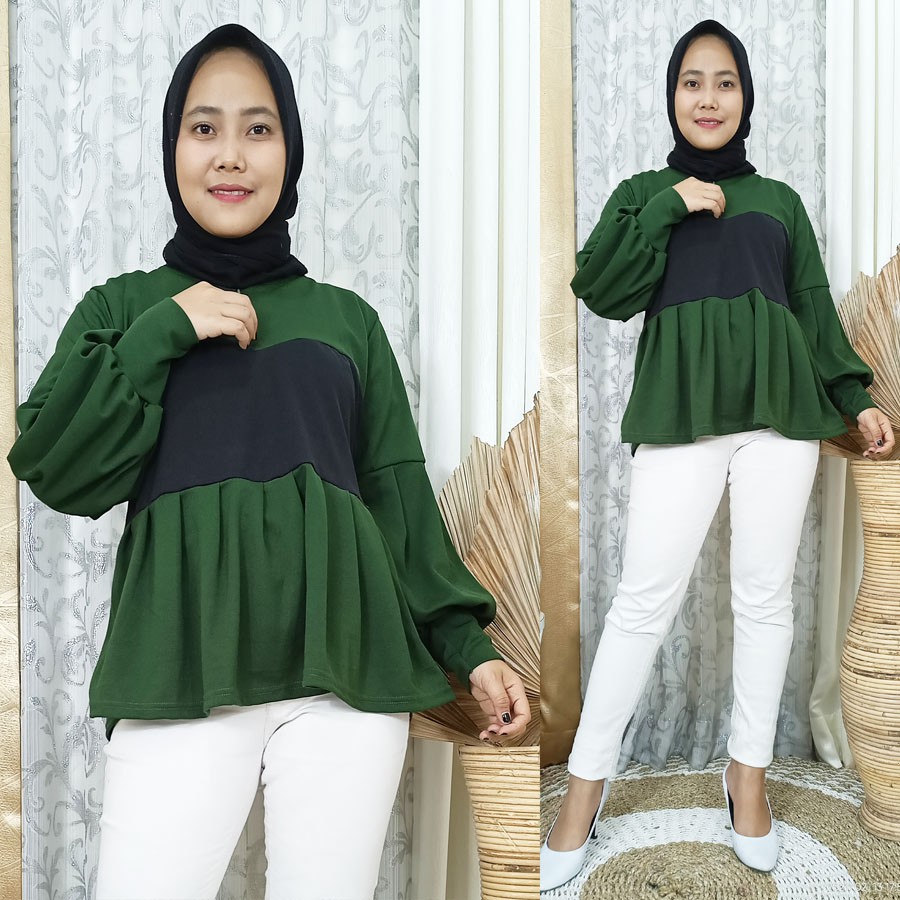 MONIC BLOUSE SLETING DEPAN CARLINA FASHION