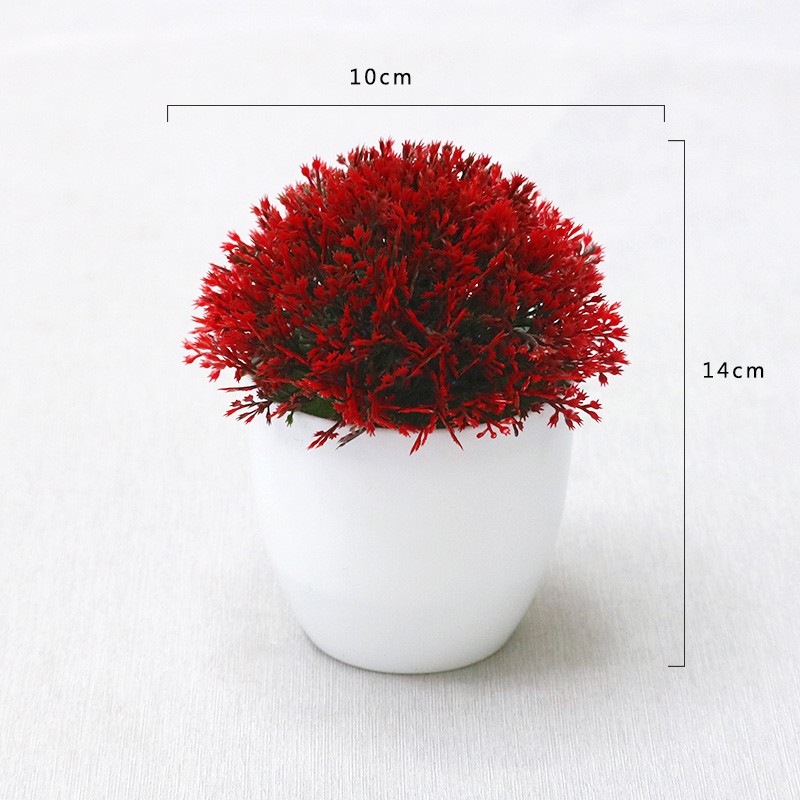 MOGYMOGY PT41 Pot Tanaman Hias Bunga Hias Plastik Ornamen Pot Bongsai Artificial Flower Decoration