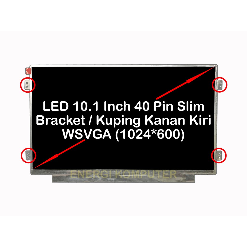 Layar LED LCD Laptop Asus EeePC X101 1025C X101H 1025CE X101CH 1008 R11CX Series