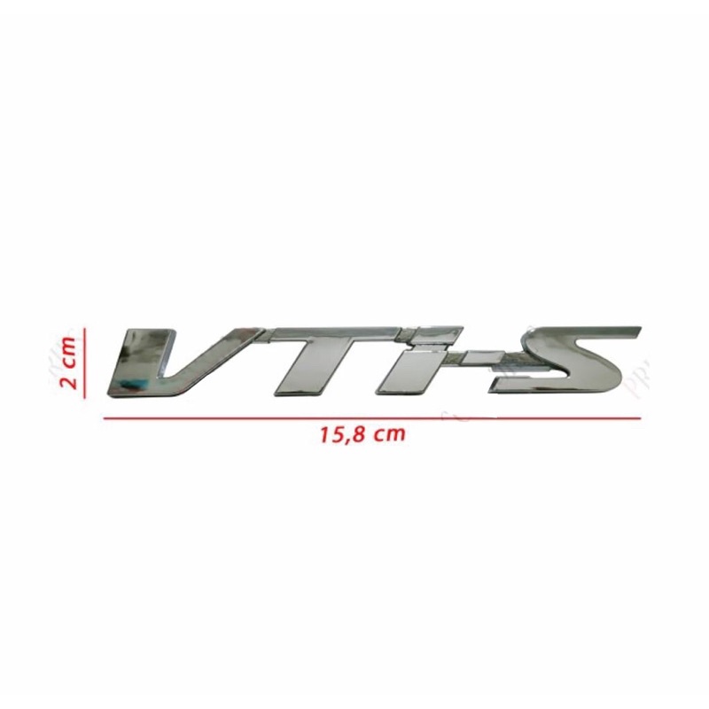 Emblem mobil tulisan VTI-S Chrome