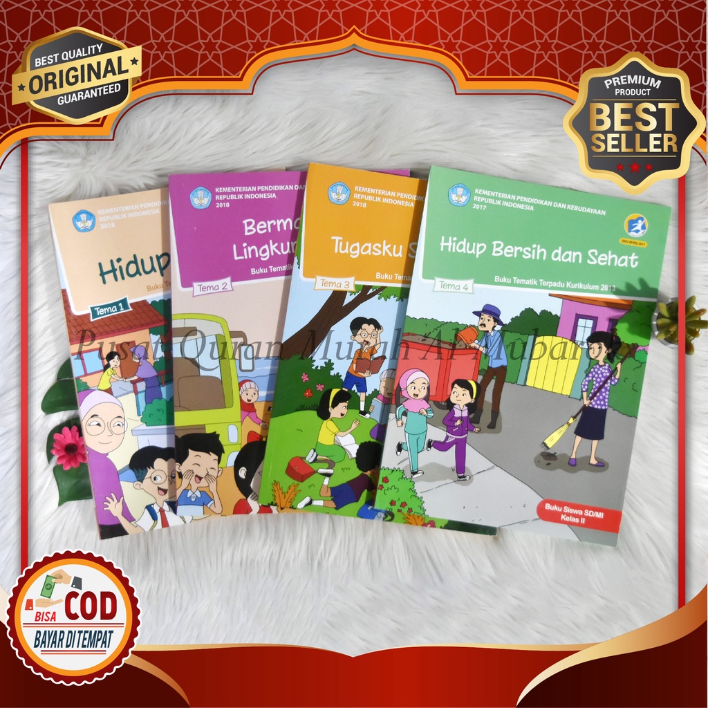 LANGSUNG DARI PENERBIT Buku Pelajaran Tematik Kelas 2 SD/MI Edisi Revisi 2017 Buku Bacaan Anak Semes