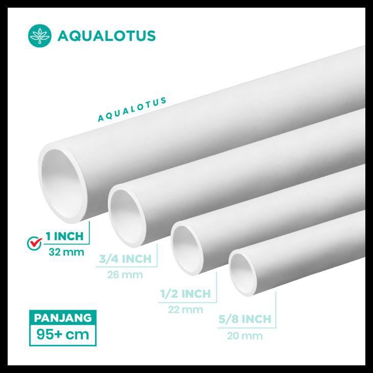 Pipa Pvc 1 Inch Panjang 95 Cm Diameter Luar 32 Mm Pvc Putih Shopee Indonesia
