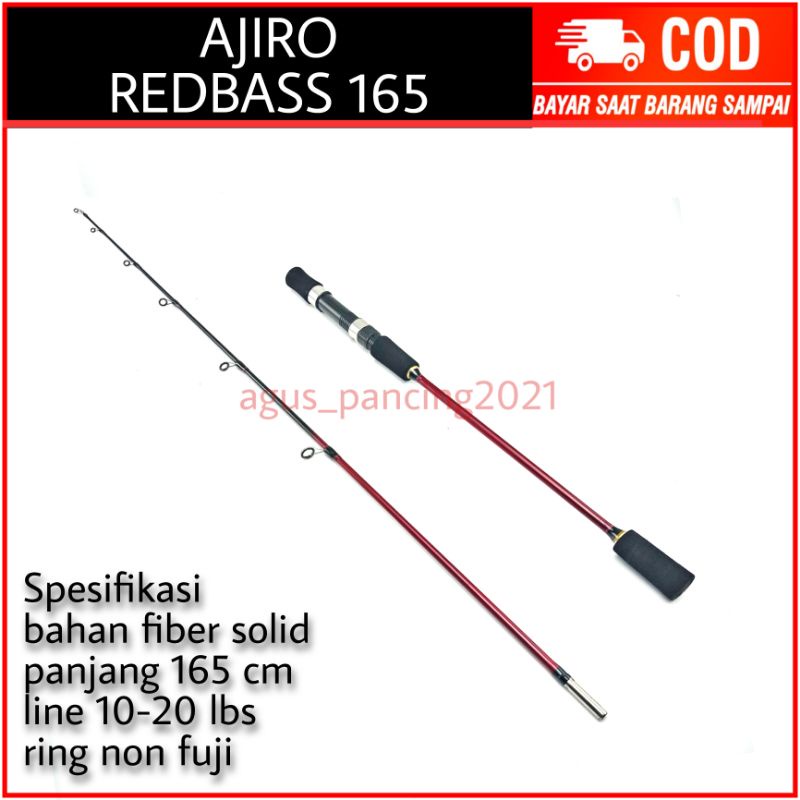 joran jigging murah ajiro redbass 165 180 198 cm