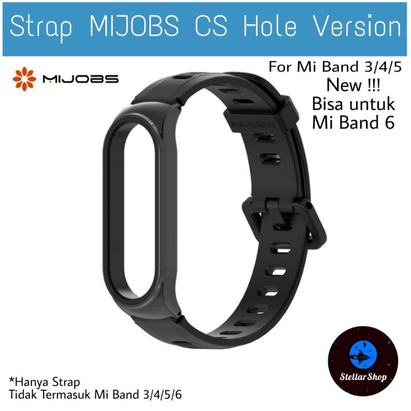 Strap Pengganti Mijobs Mi Band 3 4 5 6 Metal Tali Silicon