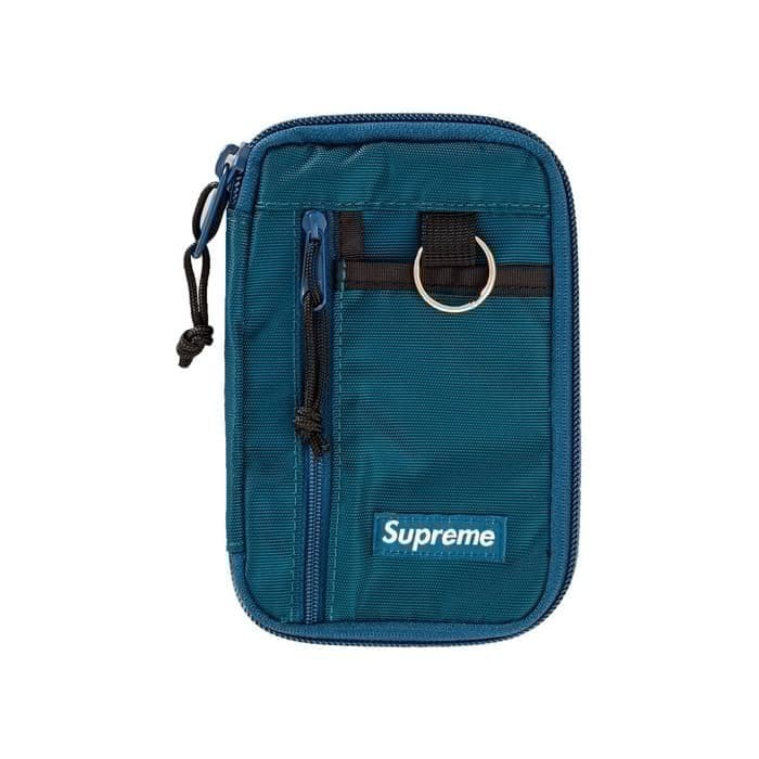 SUPREME SMALL ZIP POUCH FW19 DARK TE TAS SUPREME ORIGINAL