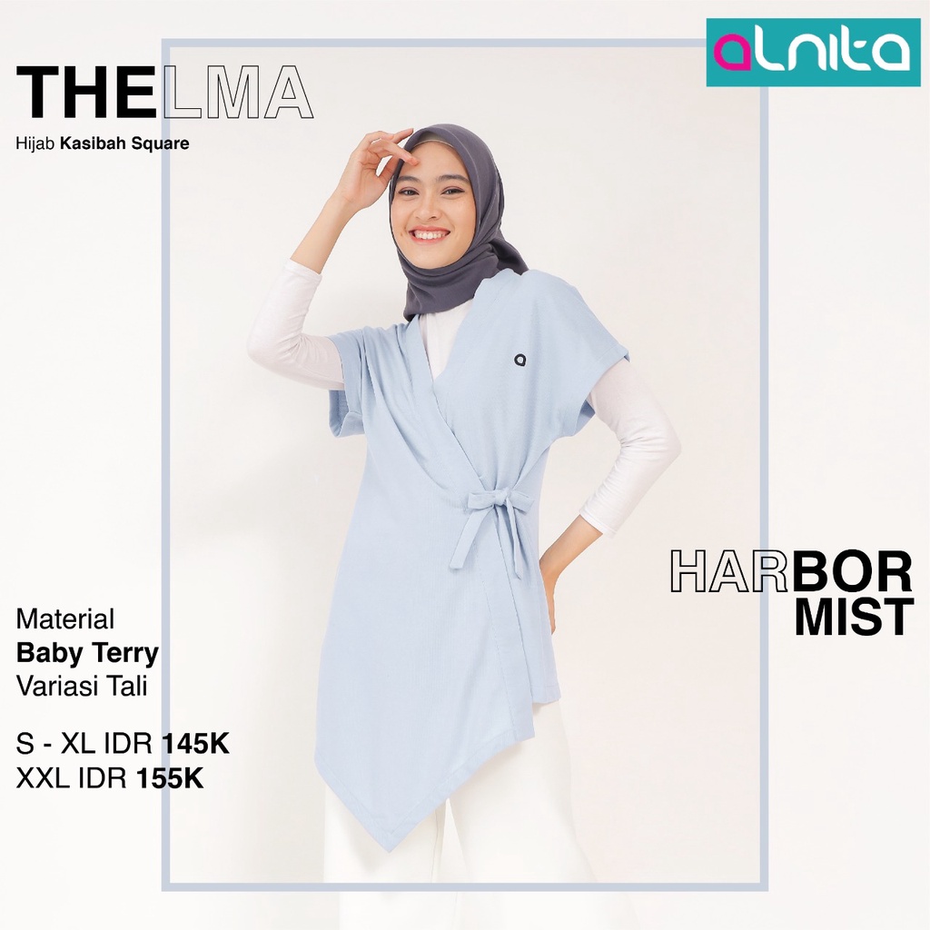 Thelma Outer Alnita Material Bahan Baby Terry OOTD Rompi Terbaru Masa Kini dan Terlaris