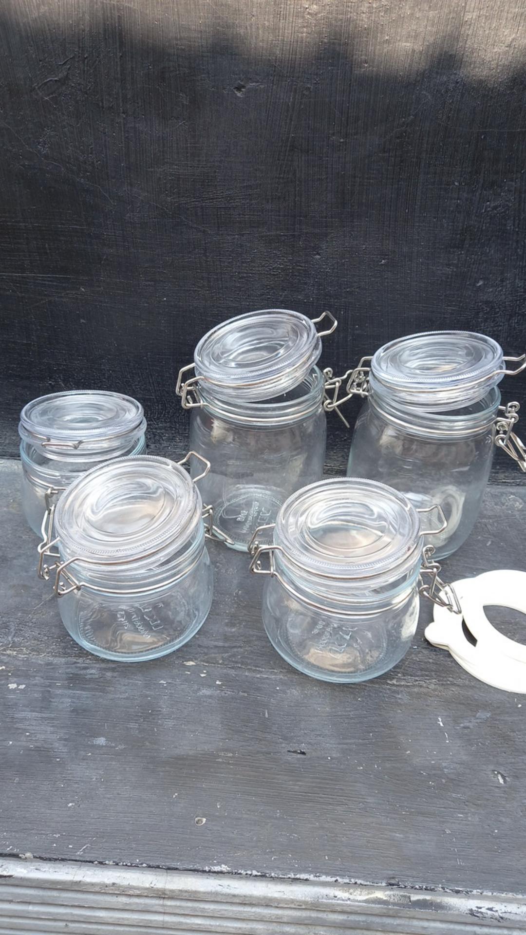 Toples Kaca Utk Kue Lebaran Krkn Tempat Kue Kering Lebaran 1l