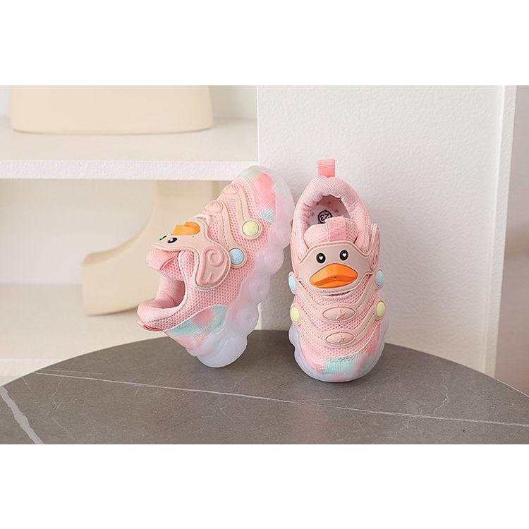 [GROSIR][COD] SEVEN_DAY SEPATU LAMPU SNEAKERS ANAK-ANAK UNTUK USIA 0-4 TAHUN / BOY &amp; GIRL PINK WM2314