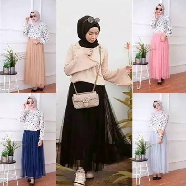 Ootd Hijab Casual Rok Tutu