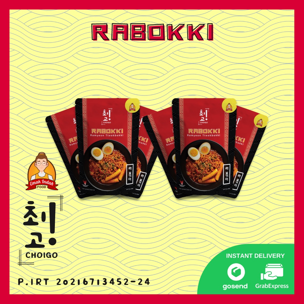 COMBO CHOIGO! RABOKKI (6PCS) - CHOIGO RABOKKI CHOIGO / RABOKKI CHOIGO / RABOKKI CHOIGO KOREA INSTAN - CHOIGO EMAK INDAH FOOD