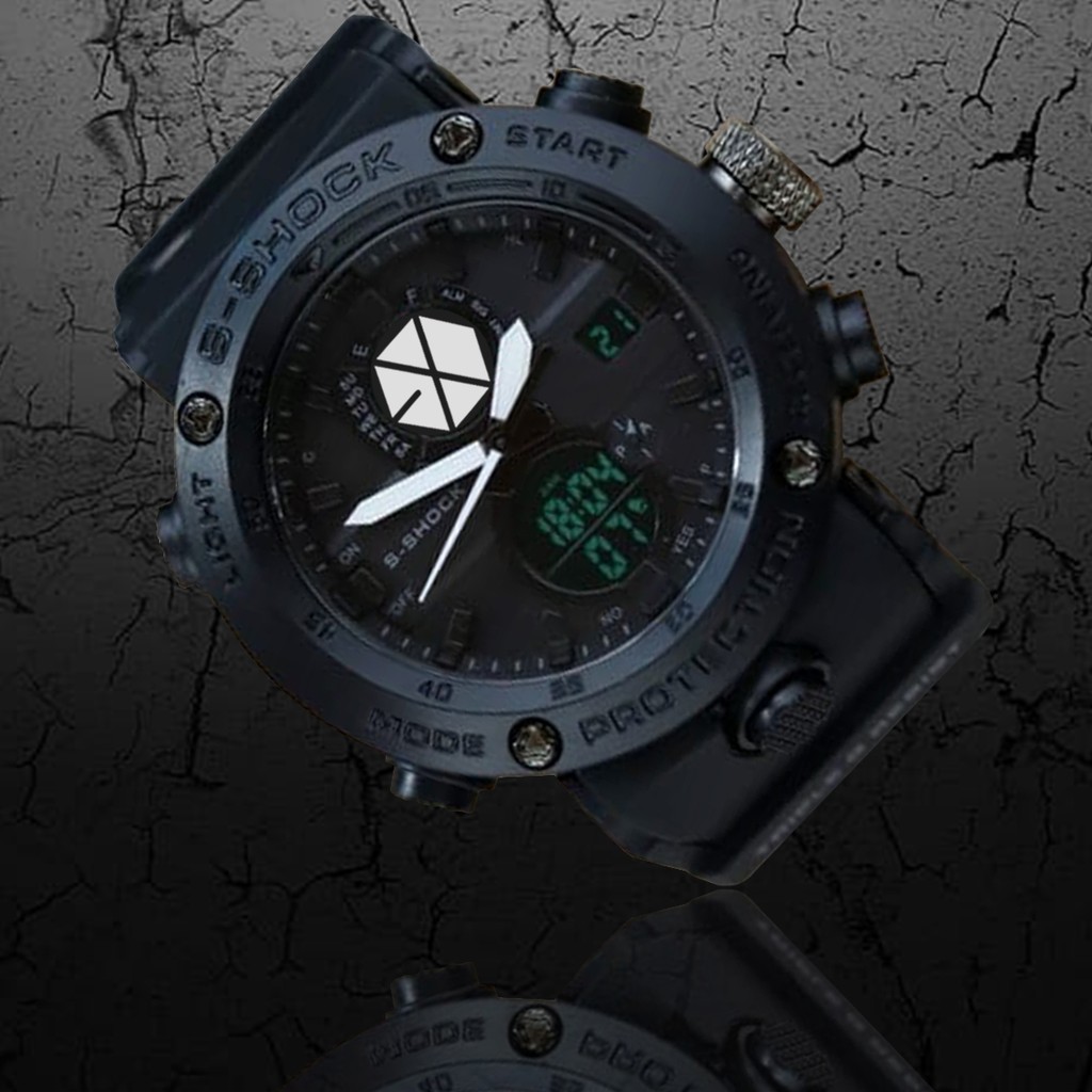 (WATER RESIST) Jam Tangan KPOP EXO motif 1 DT - EXCLUSIVE