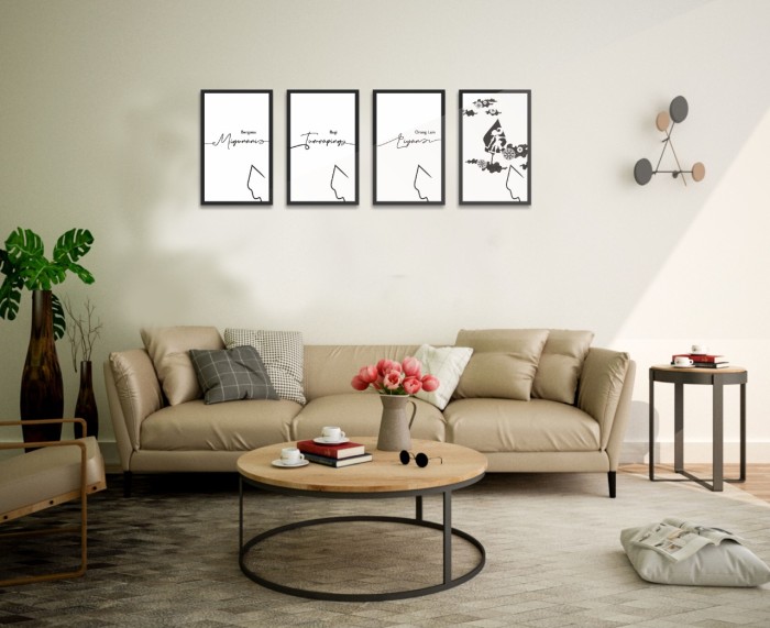 Hiasan Pajangan Dekorasi Dinding Wall Decor Poster Quote Panel Jawa - PANEL JAWA 1