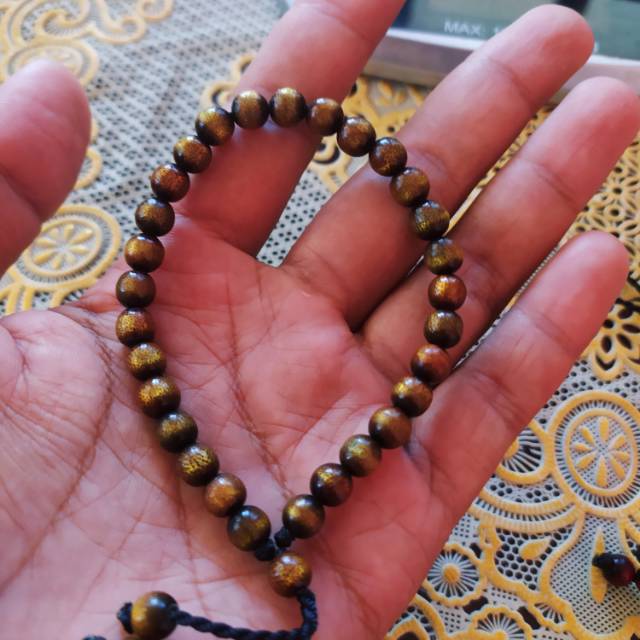 Gelang Serat Emas Tali Arus dim 6 7 mm ASLI ORIGINAL