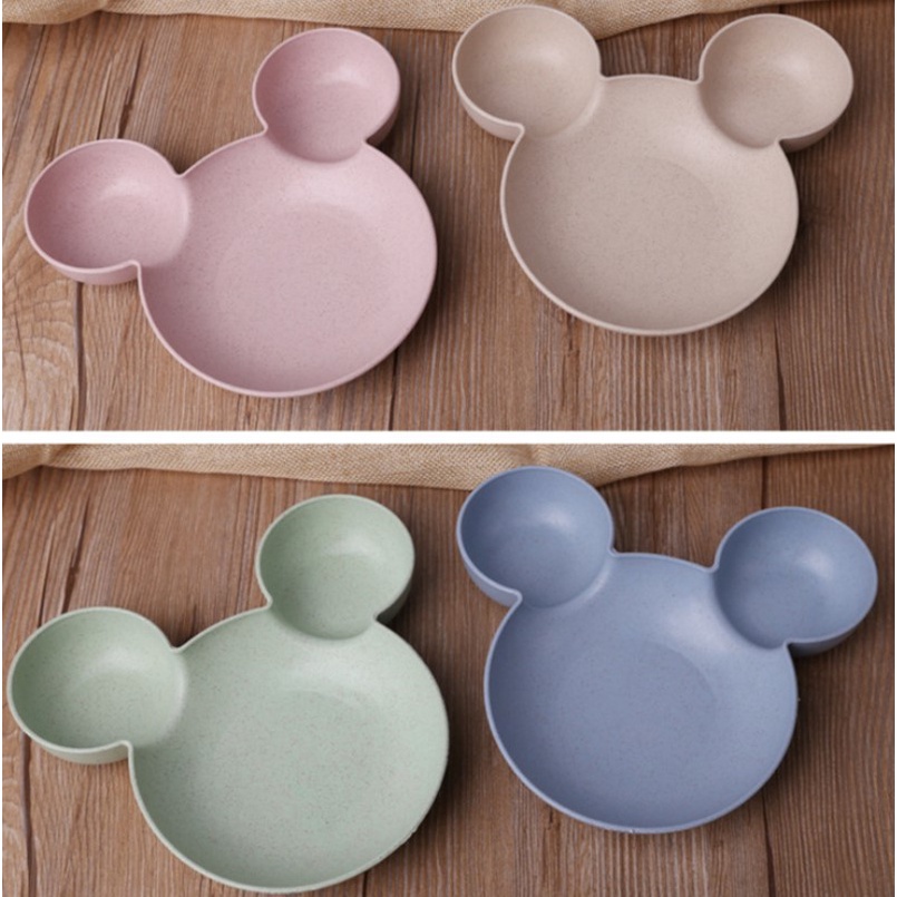 Set peralatan makan/Mickey Bowl/Mangkok Makan Anak Bentuk Karakter  L292