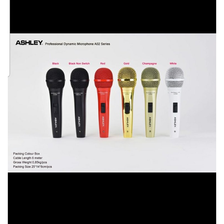 mic kabel ASHLEY A02/A 02 Microphone cabel ORIGINAL