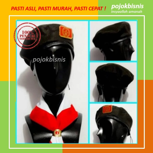 TOPI PRAMUKA SD LAKI LAKI / TOPI BARET PRAMUKA SD