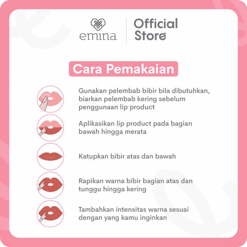 EMINA Poppin Matte Indonesia / Lipstick Facial Wash Face Scrub Micellar Essence Toner Serum Day Night Eye Cream Sunscreen Sheet Sleeping Clay Mask Masker Moisturizing Lip Tint Gloss / Bright Stuff Ms Pimple Acne Solution Sun Protection Battle Spf Paket