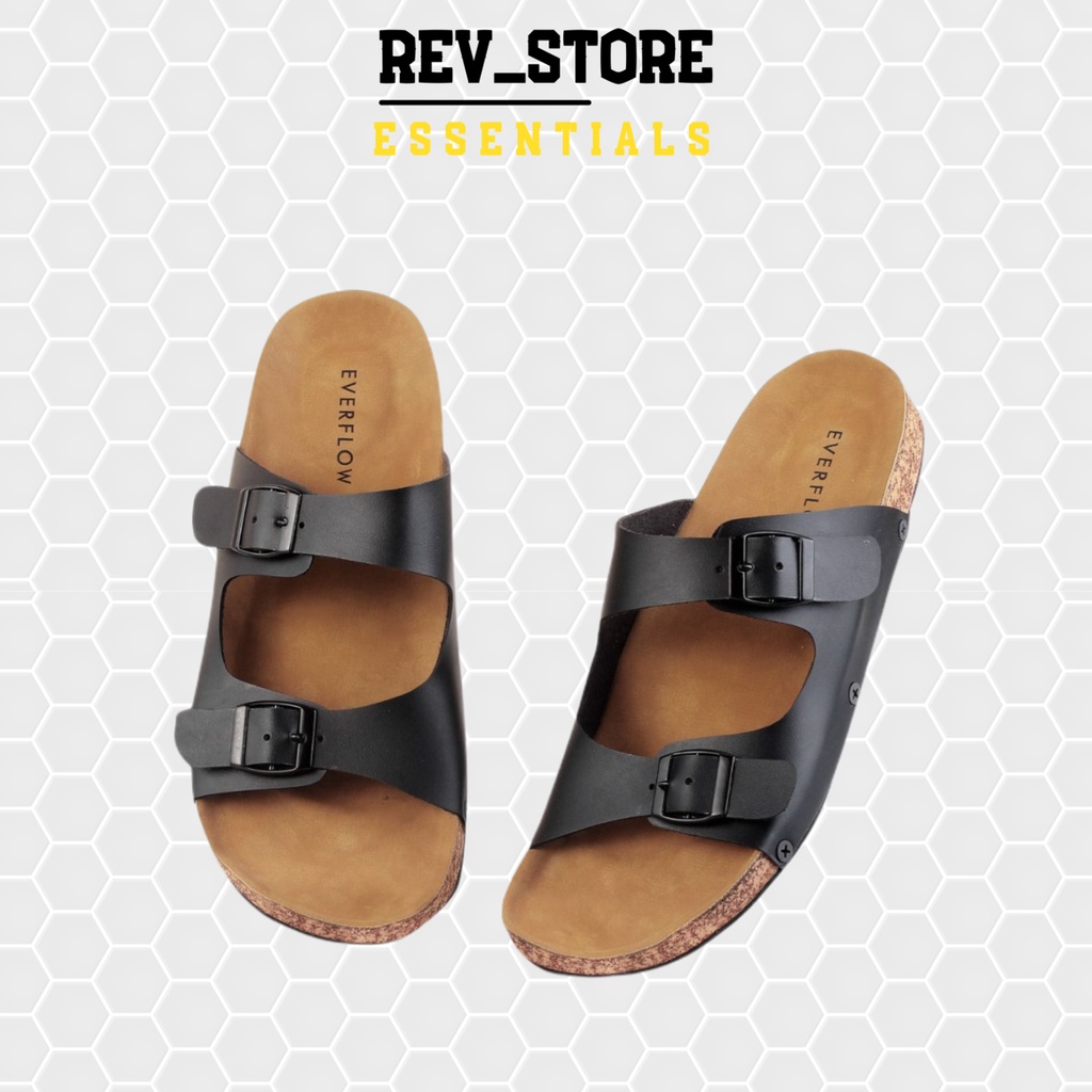 ☀ REV STORE ☀ Sandal Pria Ukuran Besar - Sendal Selop Pria Big Size - Sandal Kulit Pu Pria Jumbo