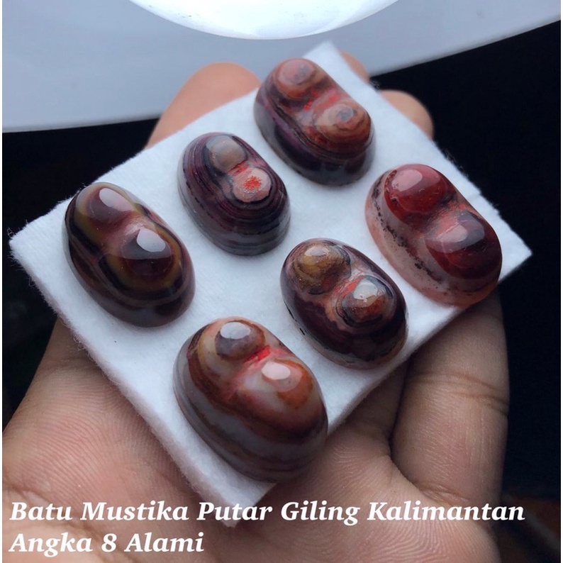Batu Alami Putar Giling Angka 8 Asli Kalimantan