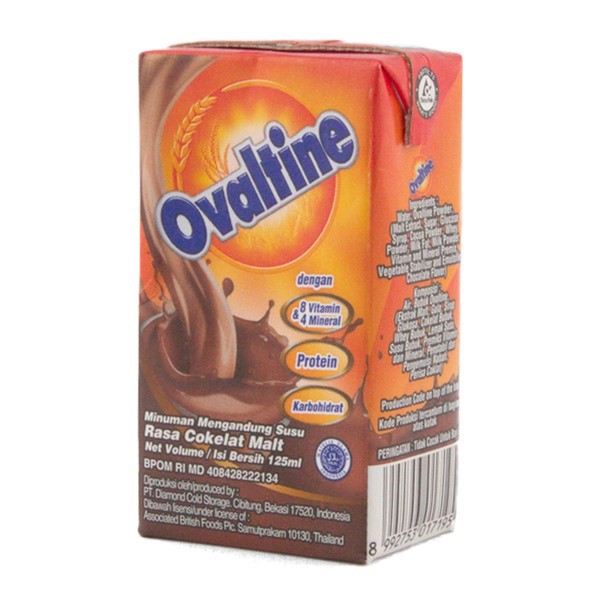 

Ovaltine Susu UHT Rasa Cokelat Malt 125ml