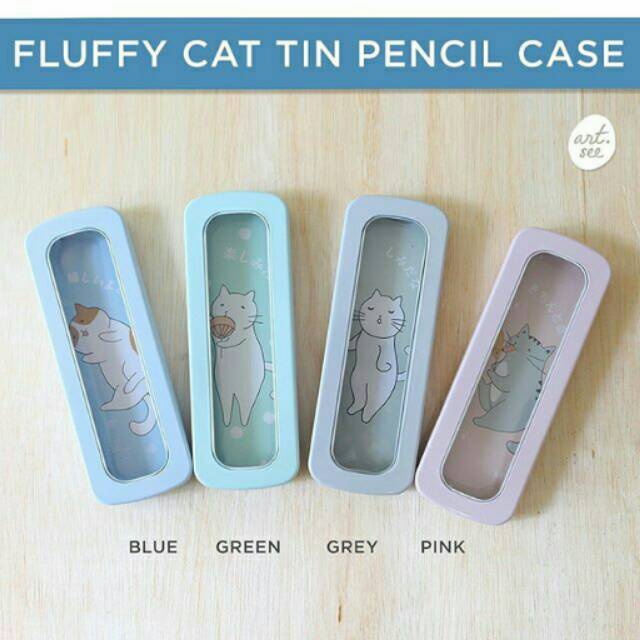 

Fluffy Cat Tin Pencil Case