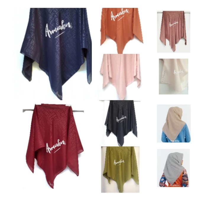 Unik PROMO JILBAB SCOOP&CONE BY MONEL SERI EMBOSSED - coffe Limited