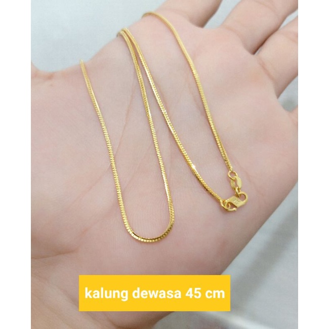 KALUNG KASANDRA FLEXI PERAK 925 LAPIS MAS