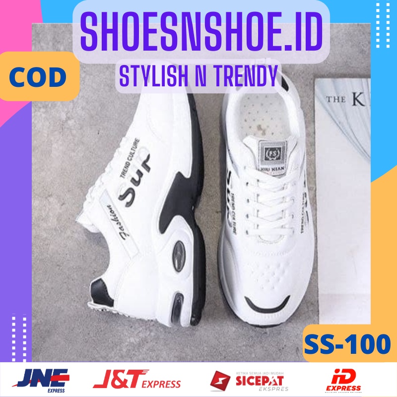 SEPATU SNEAKERS UNISEX PRIA WANITA SEPATU KEKINIAN DESAIN KASUAL SEPATU SPORTY SEPATU SENAM SEPATU J