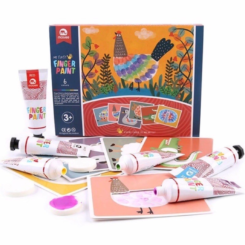 

mobee fingerpaint- cat warna anak - aktivitas anak