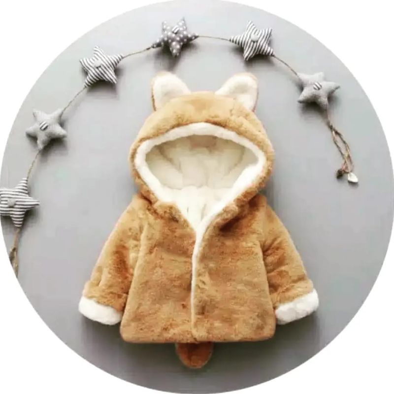 [COD] JAKET BULU BAYI PEREMPUAN / LAKI LAKI JAKET BULU TEBAL ANAK 0-3THN KUALITAS IMPORT