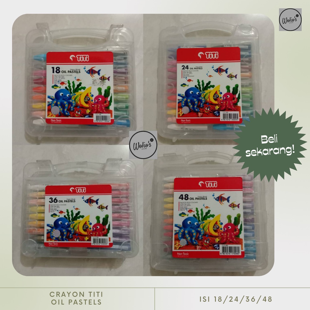 

[TERMURAH] CRAYON TITI OIL PASTELS