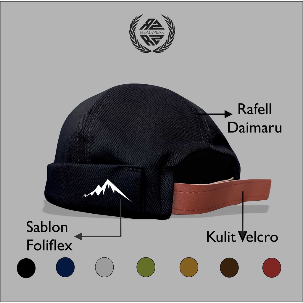 Topi Pria Dewasa Peci Uas (Mikihat) Logo Mountain Kwalitas Import