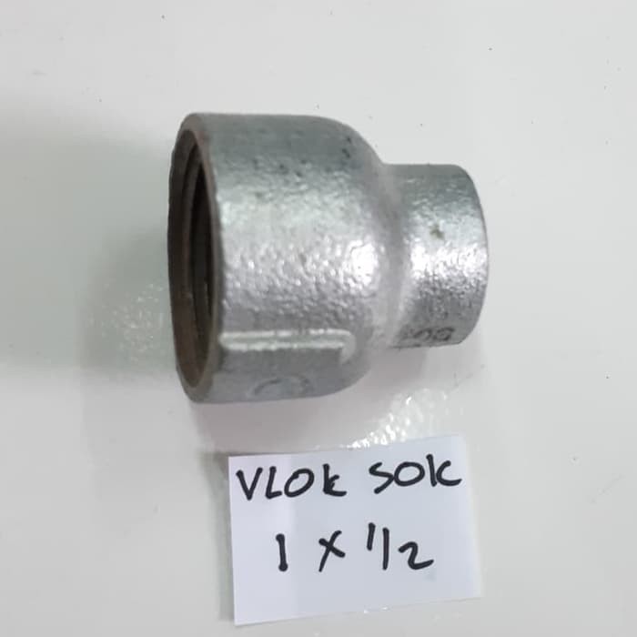 Vlok Sok Besi 1x1/2 inch / Plok Flok 1 1/2 Sambungan Pipa Besi