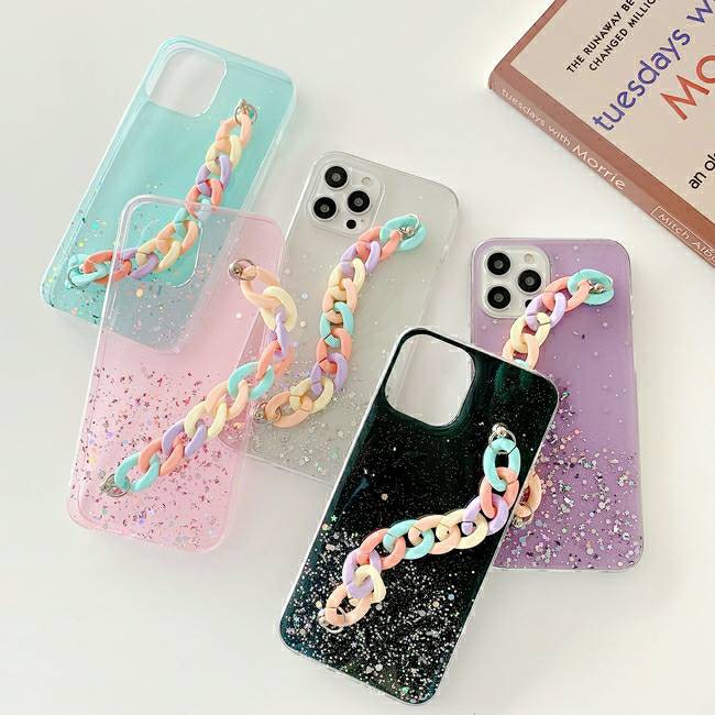 Rainbow Bracelet Silicon Case OPPO A53 A33 A32 A7 A5S A12 A11K A3S A37 A5 2020 A9 2020 Glitter Case